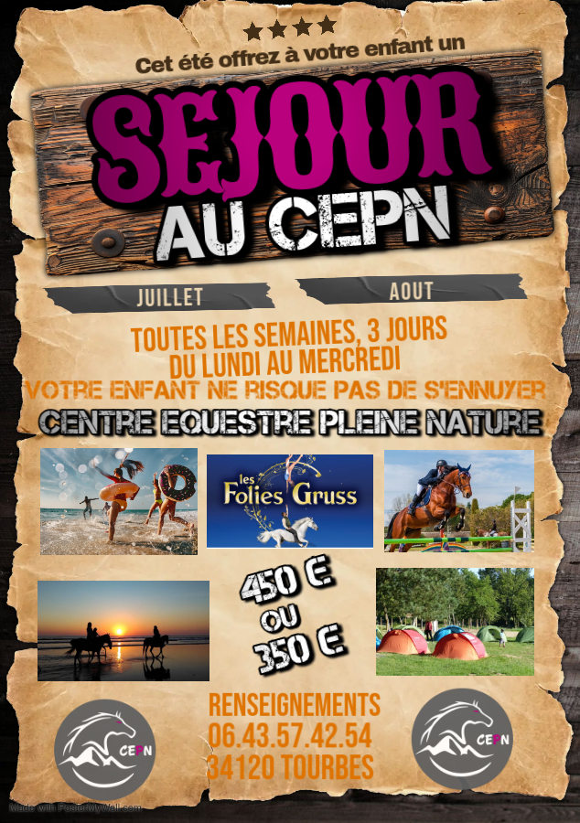 Séjour 3 jours au club